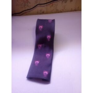 Brooks Brothers Grey, Pink Crest Square Tie‎ 2.5W Original Box Silk USA